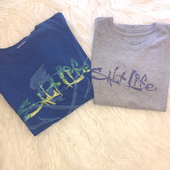 Salt Life Tops - LOT 2 shirts • Salt Life t-shirts M
